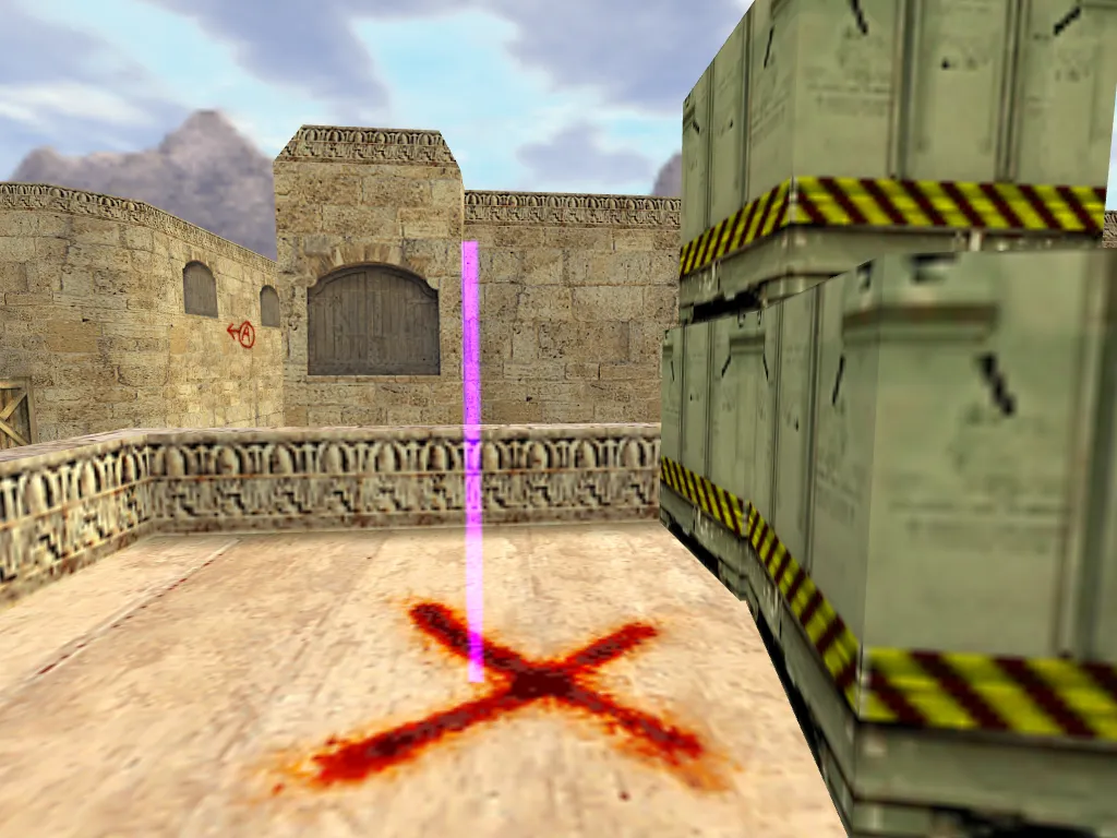Узел места закладки бомбы (карта de_dust2)