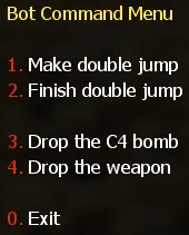 Bot Command Menu