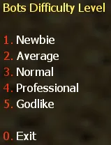 Difficulty selection