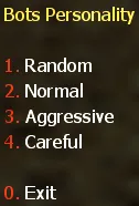 Personality selection