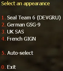 CT class selection