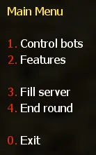 YaPB user menu